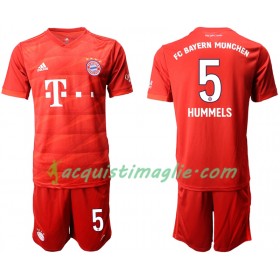 Divisa di Calcio Bayern Monaco HUMMELS 5 Bambino Prima 2019/2020